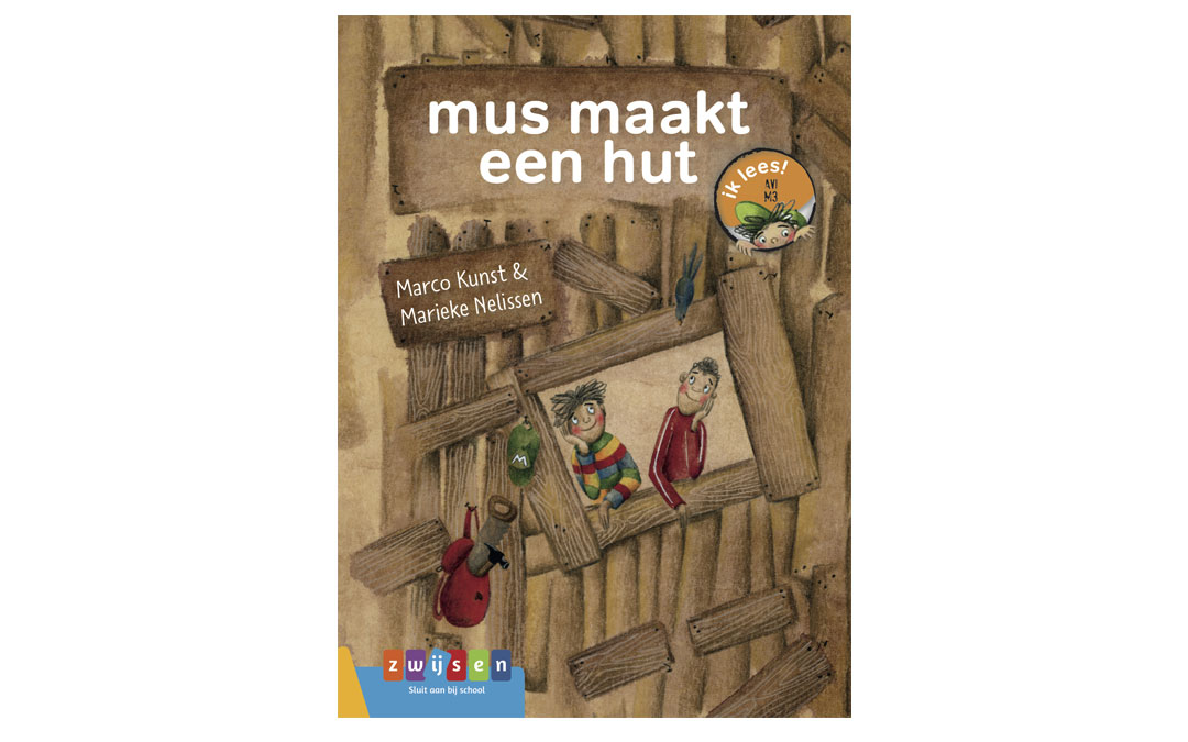 Mus maakt een hut